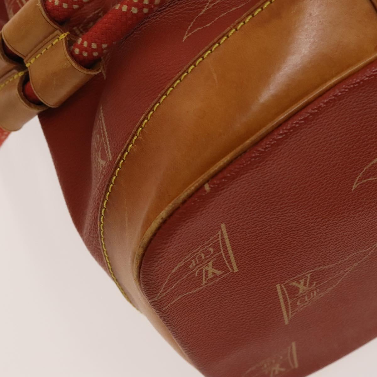 LOUIS VUITTON LV Cup Saint Tropez Shoulder Bag Red M80026 LV Auth ep8882