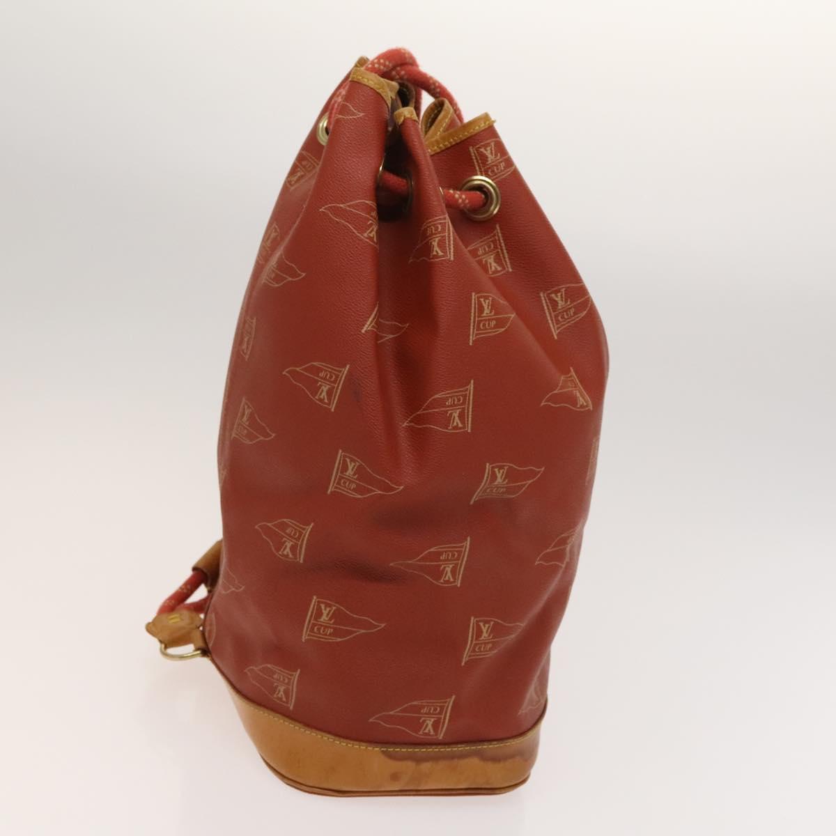 LOUIS VUITTON LV Cup Saint Tropez Shoulder Bag Red M80026 LV Auth ep8882