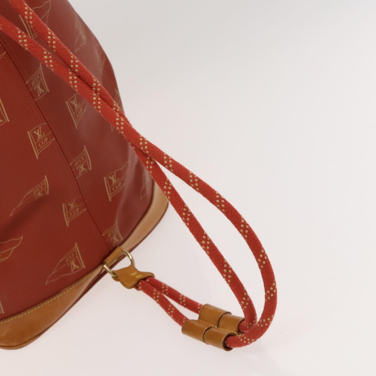 LOUIS VUITTON LV Cup Saint Tropez Shoulder Bag Red M80026 LV Auth ep8882