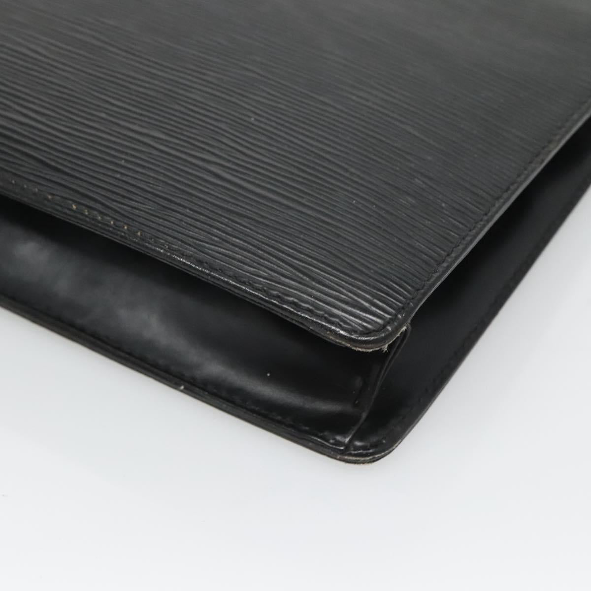 LOUIS VUITTON Epi Pochette Homme Clutch Bag Black Noir M52522 LV Auth ep8903