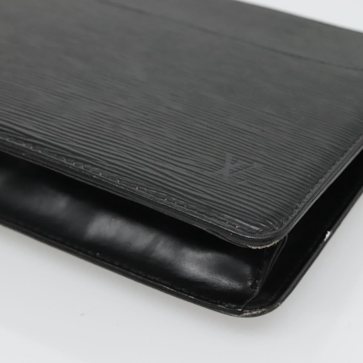LOUIS VUITTON Epi Pochette Homme Clutch Bag Black Noir M52522 LV Auth ep8903