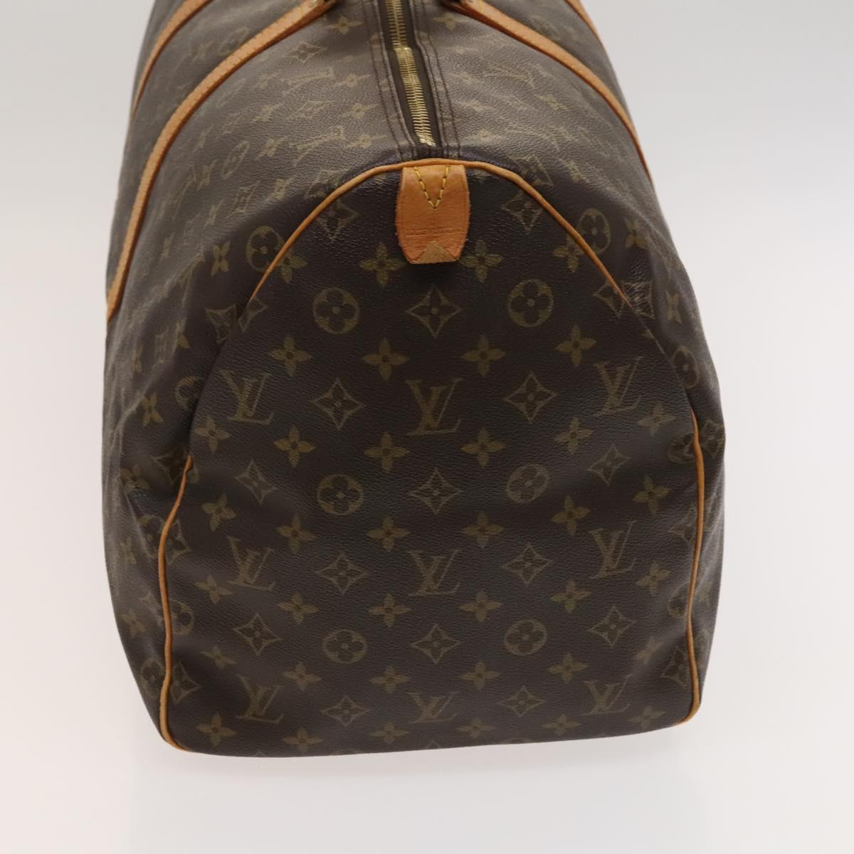 LOUIS VUITTON Monogram Keepall 55 Boston Bag M41424 LV Auth ep8912