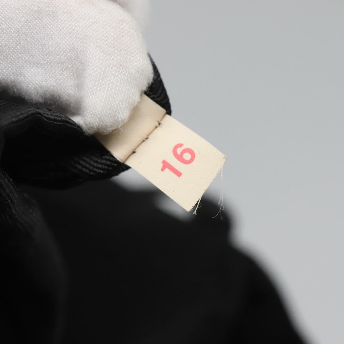 PRADA Tote Bag Nylon Black Silver Auth ep8954