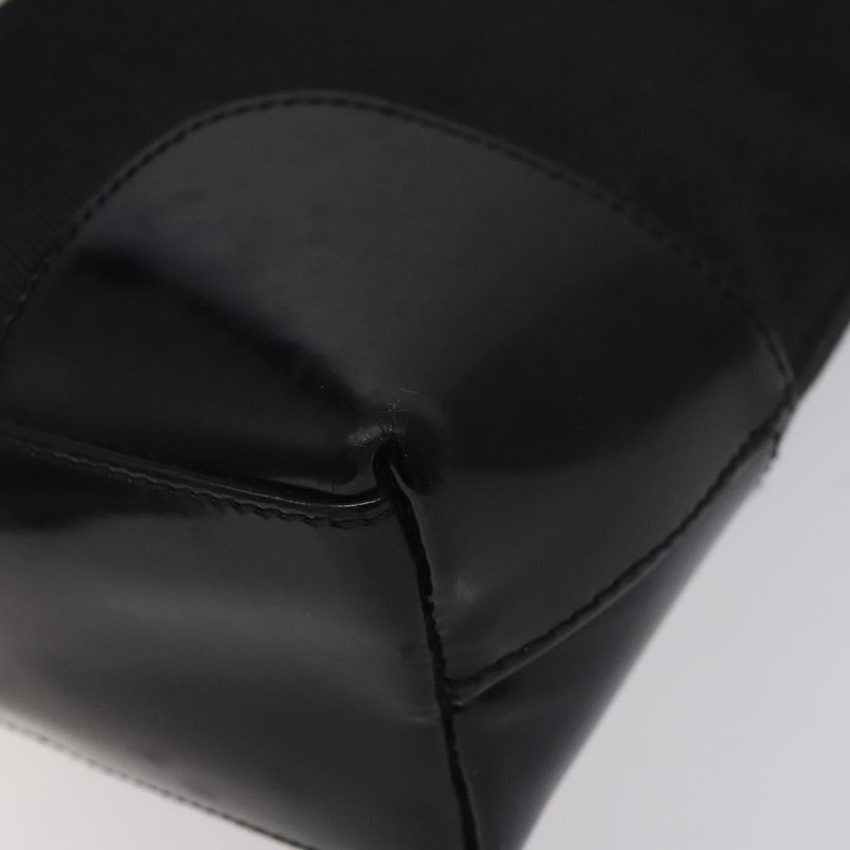 GUCCI Shoulder Bag Canvas Gold Black 001 4231 001998 Auth ep9008