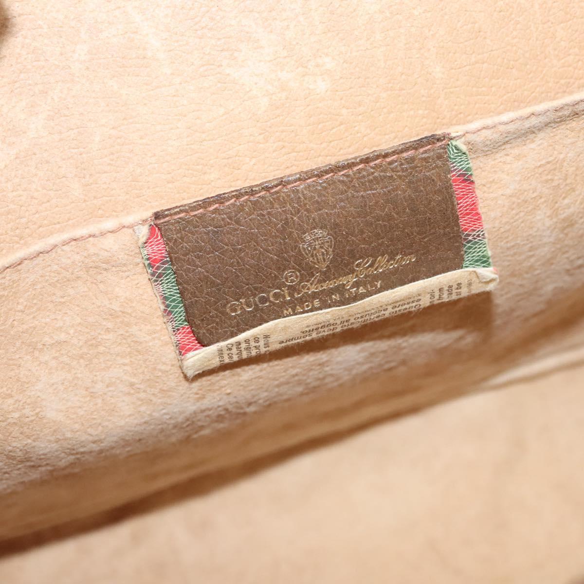 GUCCI GG Supreme Web Sherry Line Clutch Bag PVC Beige 89 01 031 Auth ep9056