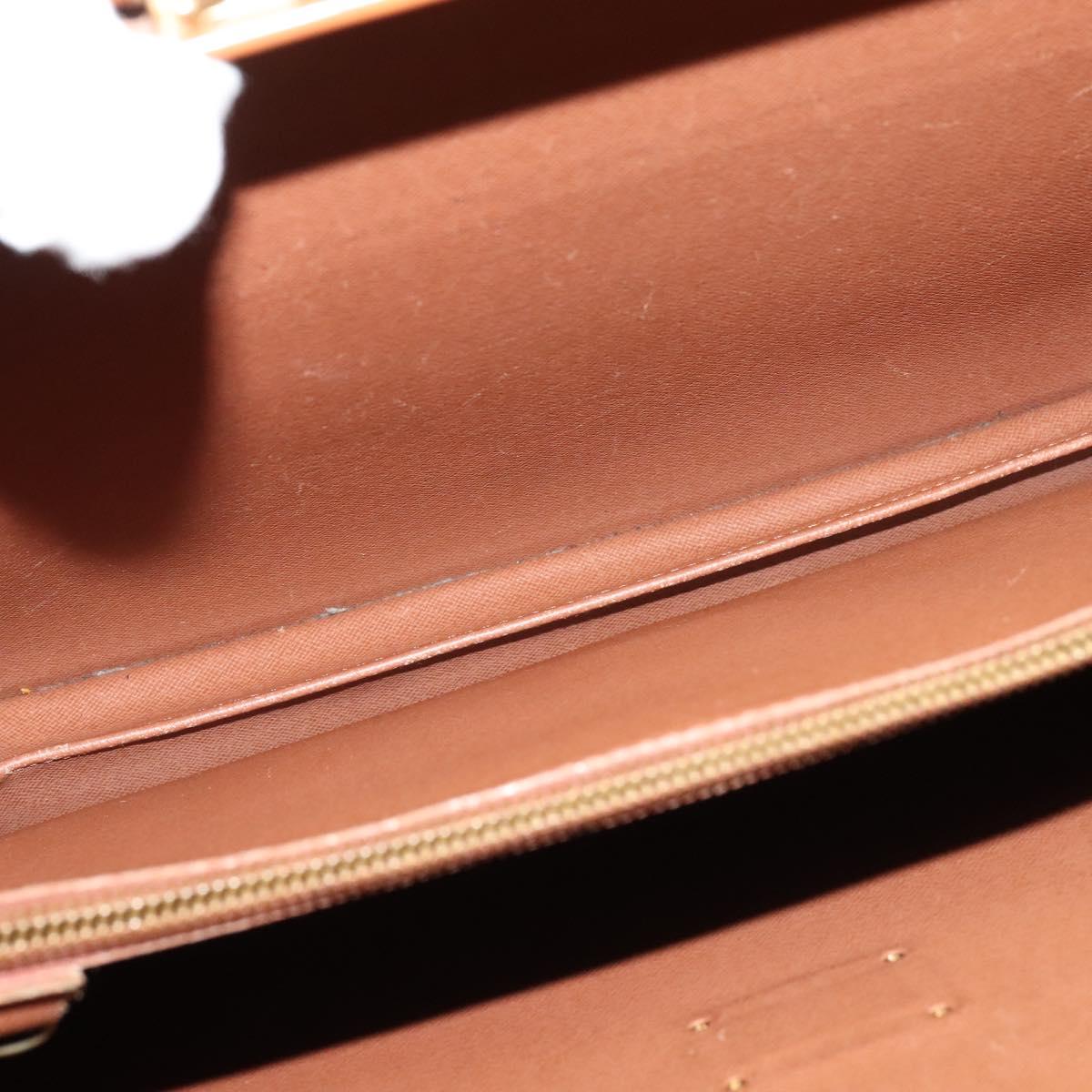 LOUIS VUITTON Epi Serviette Fermoir Business Bag Zipangu Gold M54358 Auth ep9100