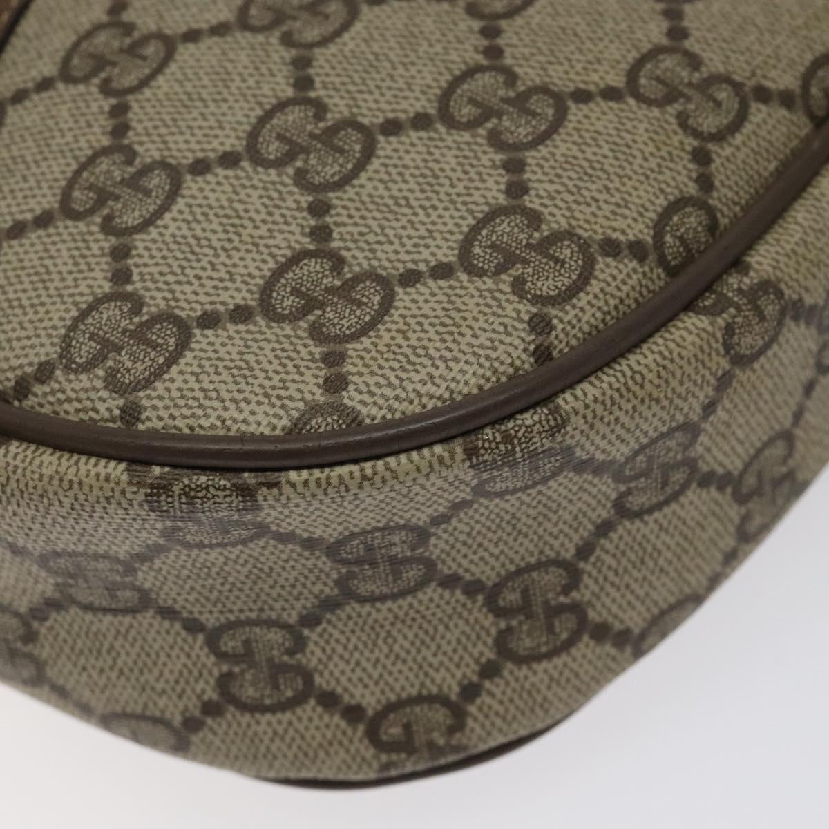 GUCCI GG Supreme Web Sherry Line Clutch Bag PVC Beige 89 01 034 Auth ep9131