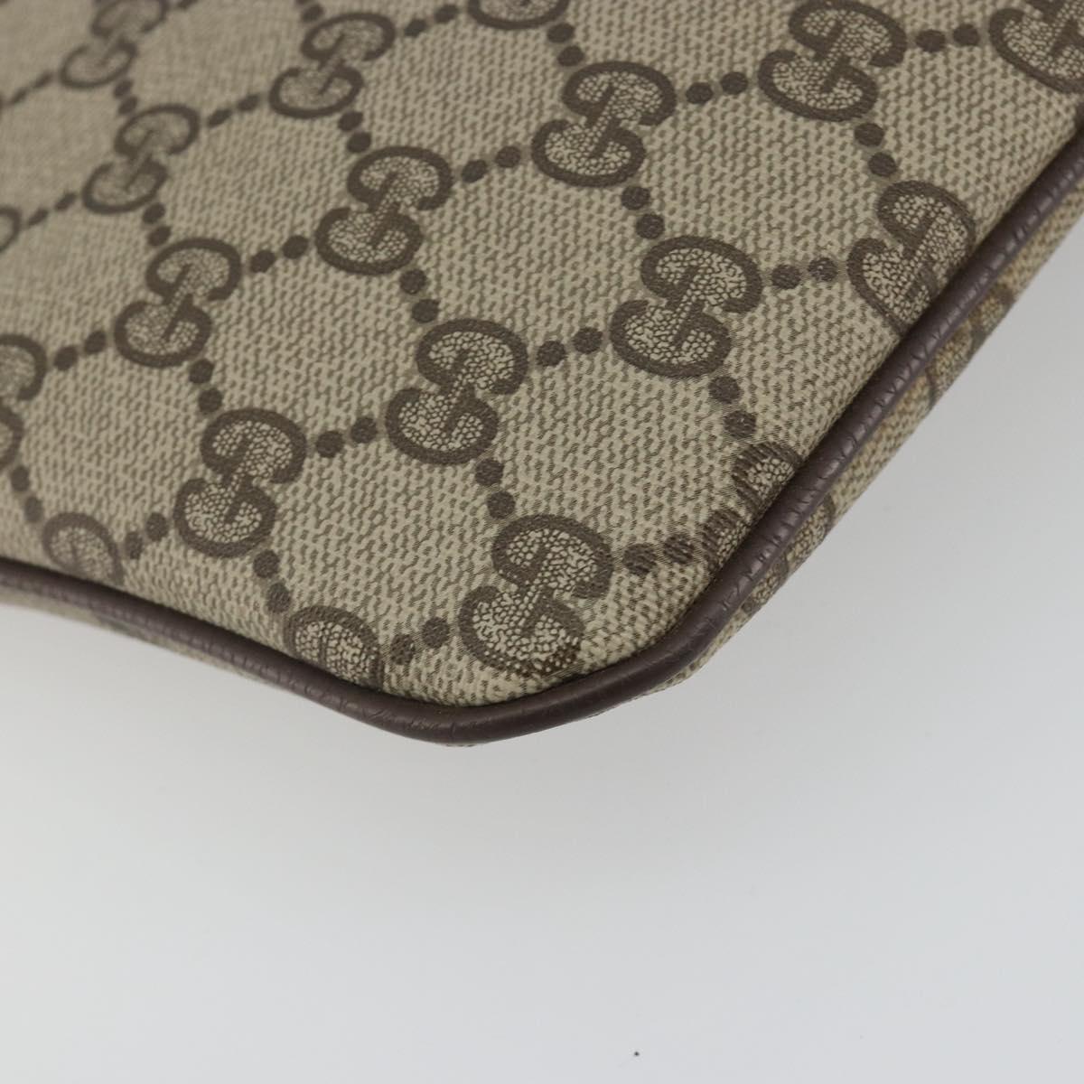 GUCCI GG Supreme Web Sherry Line Shoulder Bag PVC Beige 904 02 047 Auth ep9173