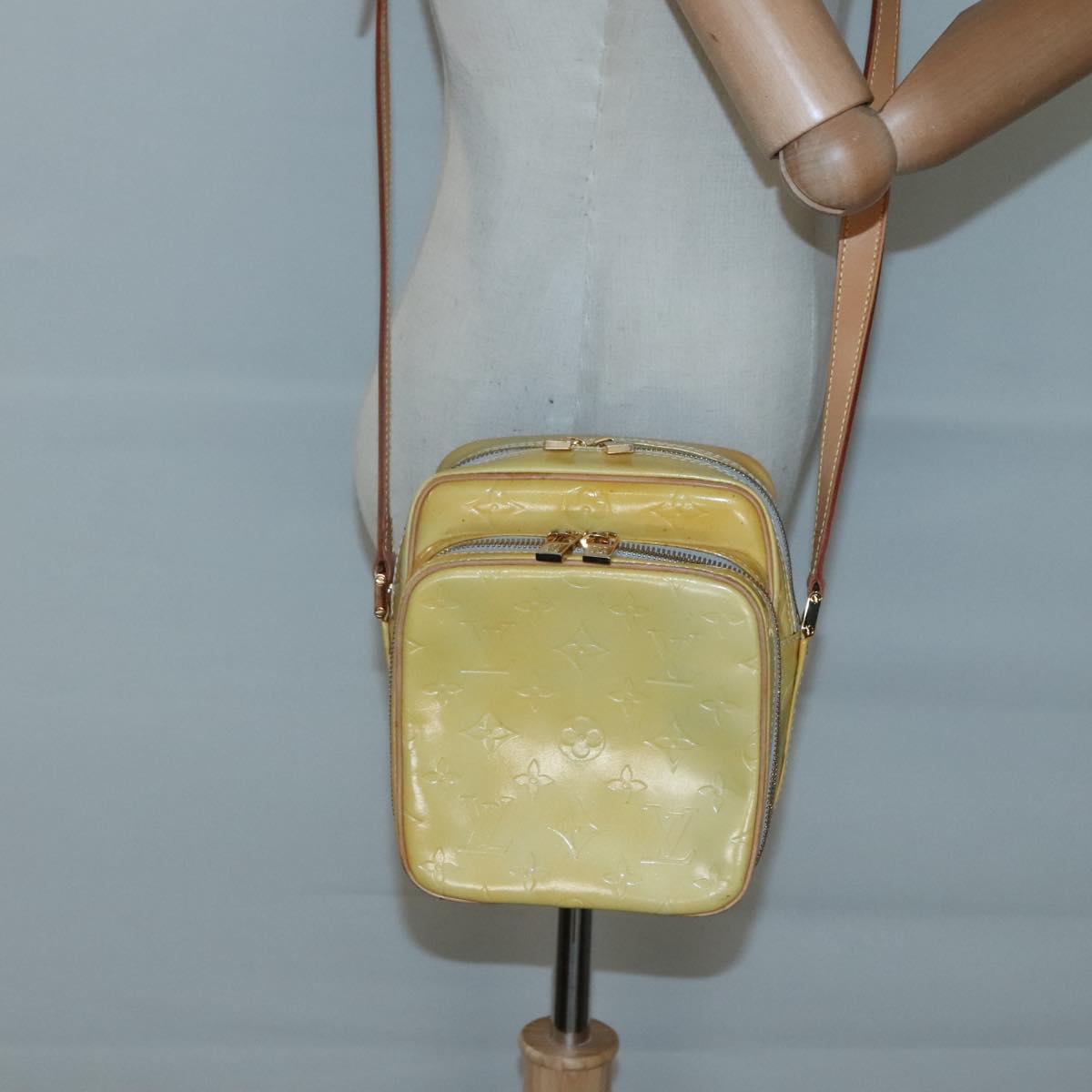 LOUIS VUITTON Monogram Vernis Wooster Shoulder Bag Gris M91036 LV Auth ep9271