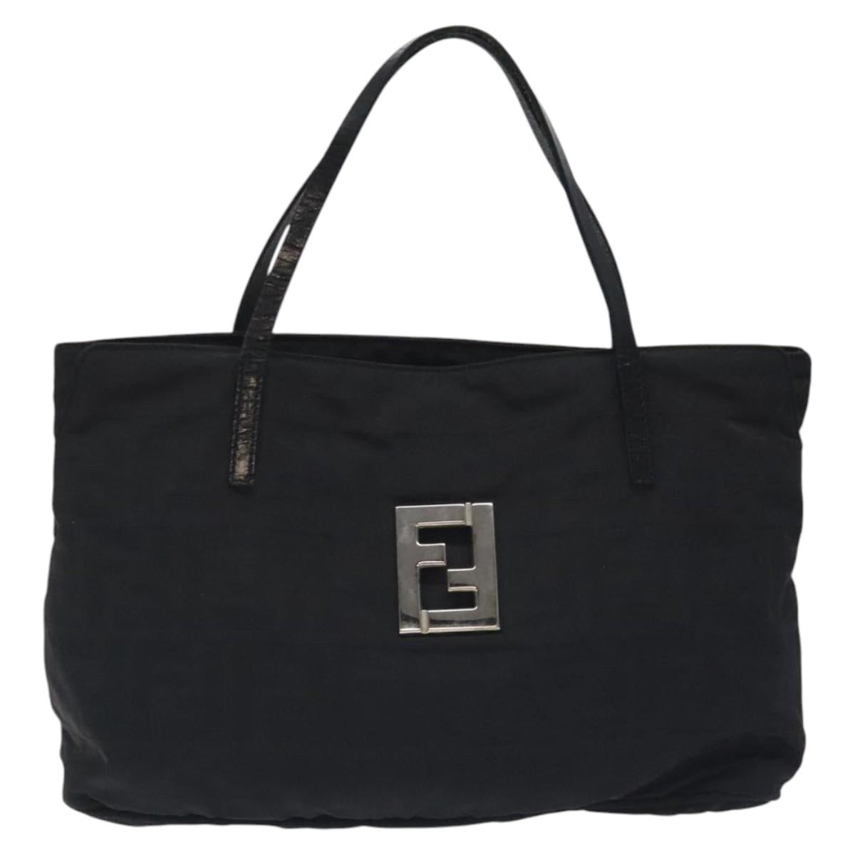 FENDI Zucca Canvas Tote Bag Black Auth ep9280