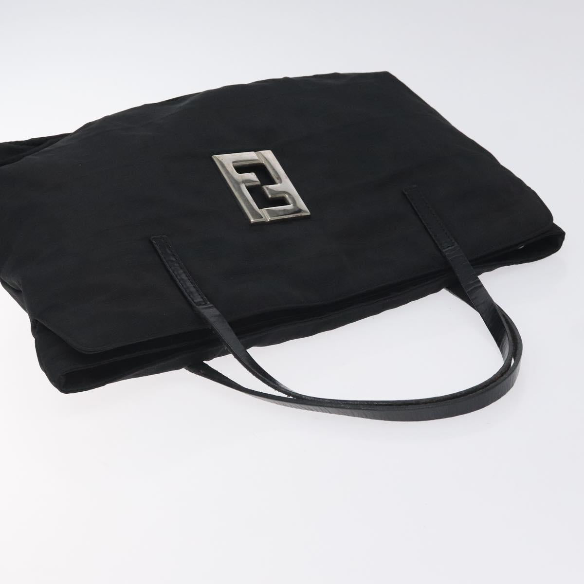 FENDI Zucca Canvas Tote Bag Black Auth ep9280