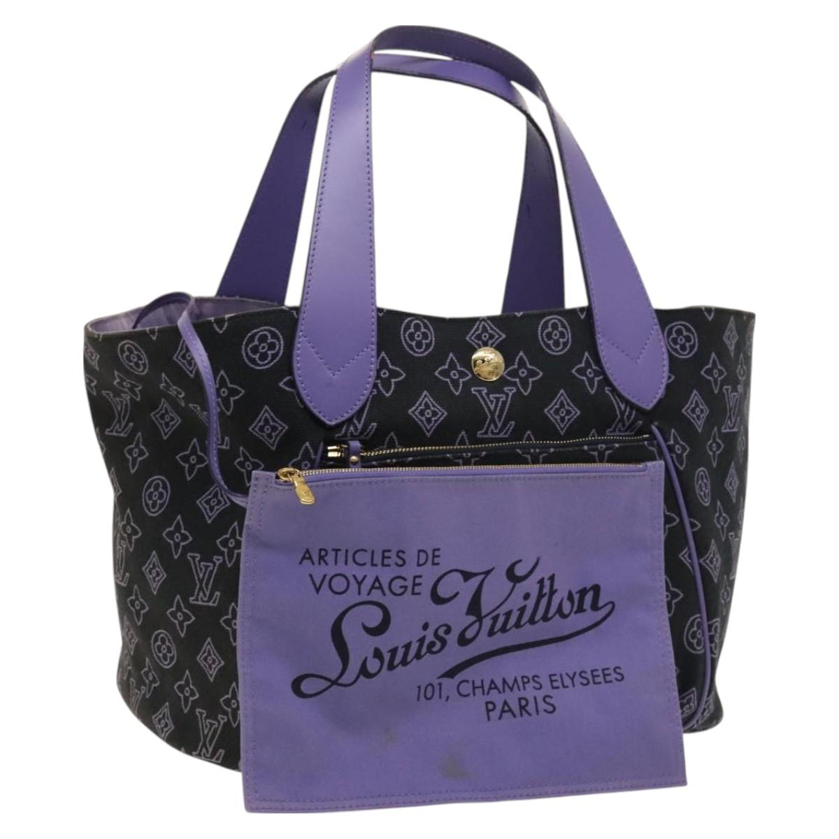 LOUIS VUITTON Beach line Cabas Ipanema PM Bag Canvas Purple M95983 Auth ep9291