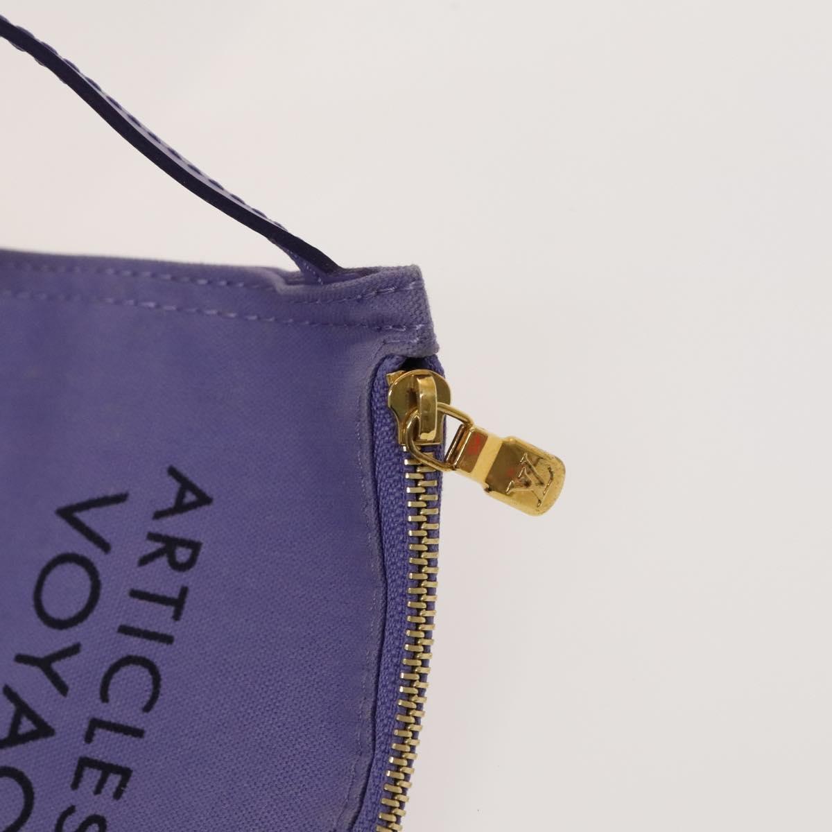 LOUIS VUITTON Beach line Cabas Ipanema PM Bag Canvas Purple M95983 Auth ep9291