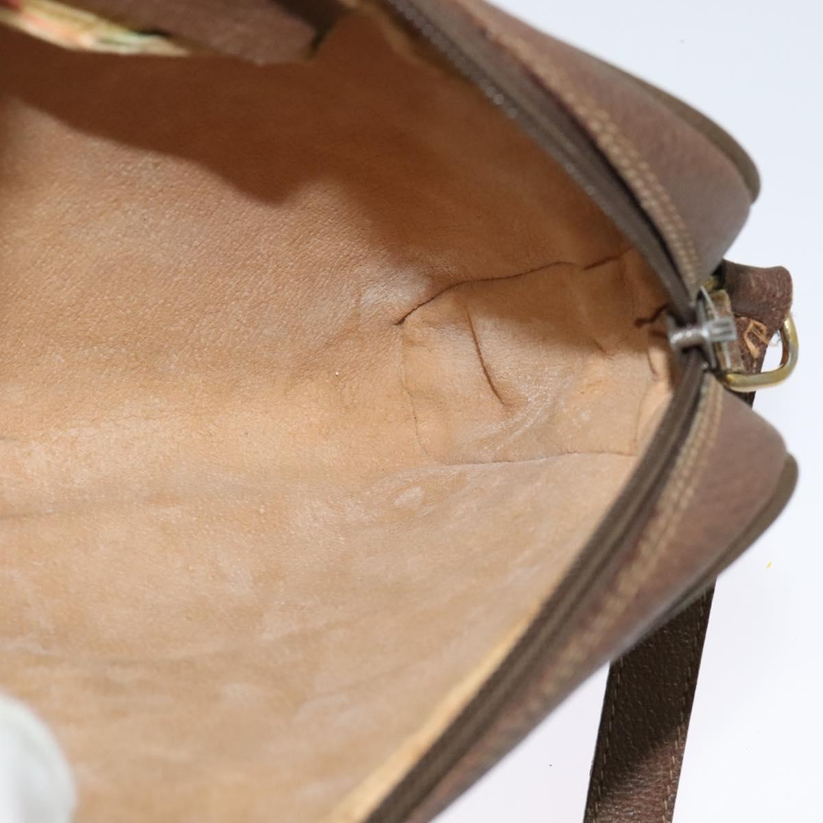 GUCCI GG Supreme Web Sherry Line Shoulder Bag PVC Beige 116 02 055 Auth ep9348