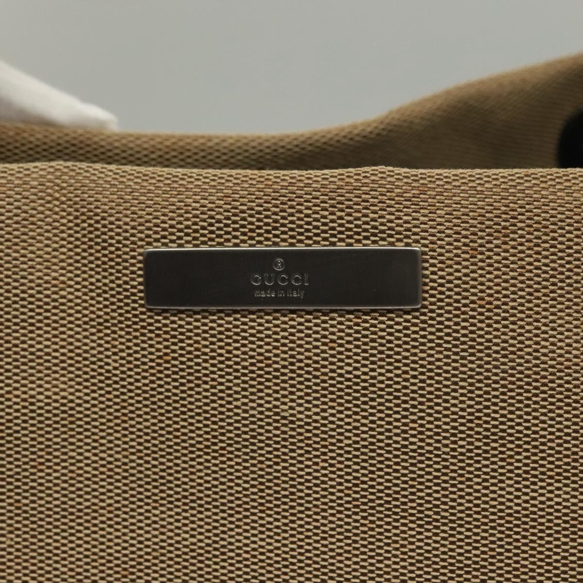 GUCCI Bamboo Hand Bag Canvas Beige 002 1010 2404 Auth ep9368