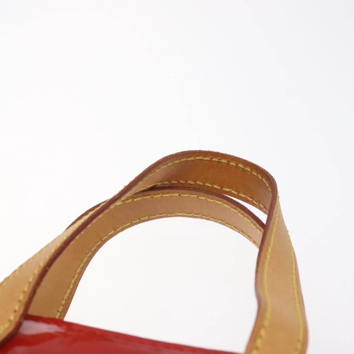 LOUIS VUITTON Monogram Vernis Reade PM Hand Bag Red Rouge M91088 LV Auth ep9401