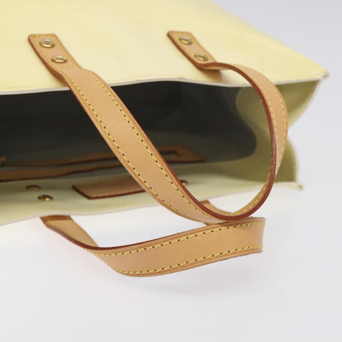 LOUIS VUITTON Monogram Vernis Reade PM Hand Bag Perle M91336 LV Auth ep9403