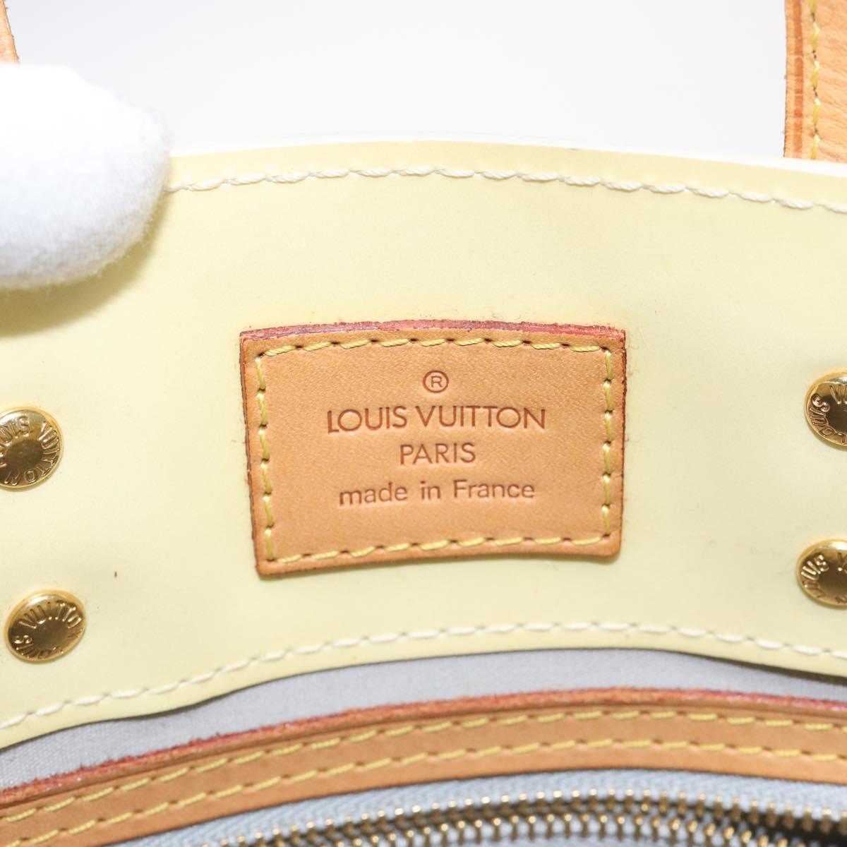 LOUIS VUITTON Monogram Vernis Reade PM Hand Bag Perle M91336 LV Auth ep9475