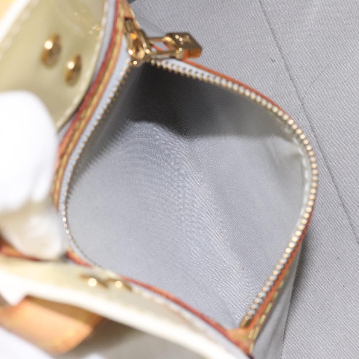 LOUIS VUITTON Monogram Vernis Reade PM Hand Bag Perle M91336 LV Auth ep9475