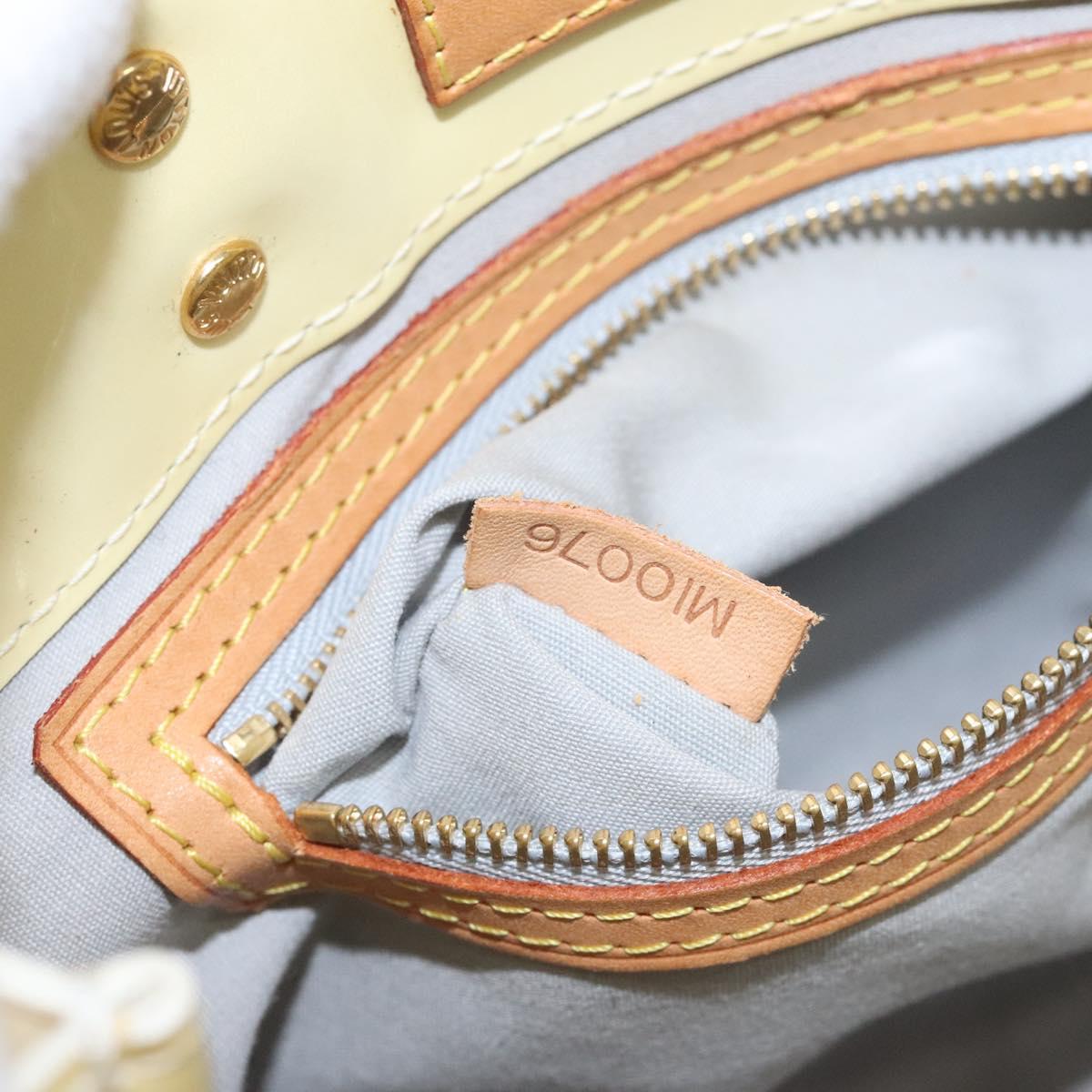 LOUIS VUITTON Monogram Vernis Reade PM Hand Bag Perle M91336 LV Auth ep9475