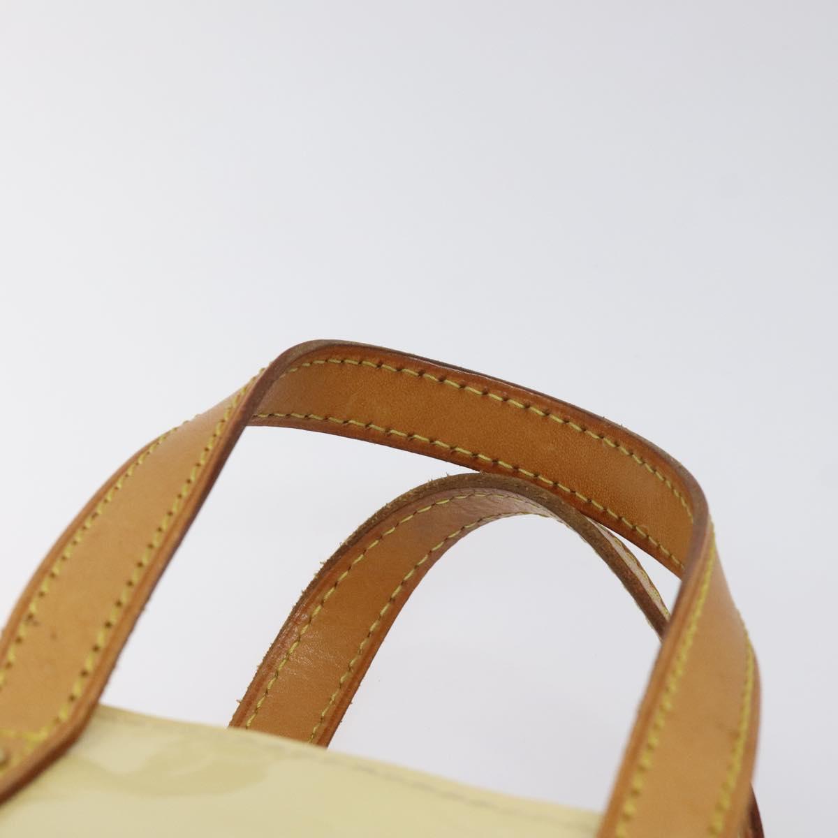 LOUIS VUITTON Monogram Vernis Reade PM Hand Bag Perle M91336 LV Auth ep9475