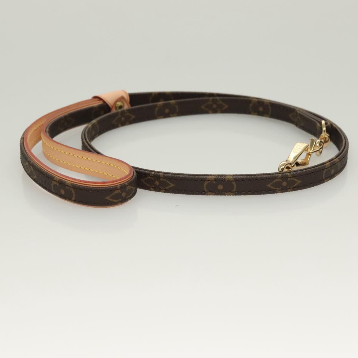 LOUIS VUITTON Monogram Less Baxter MM Dog Leash M58056 LV Auth ep9522V
