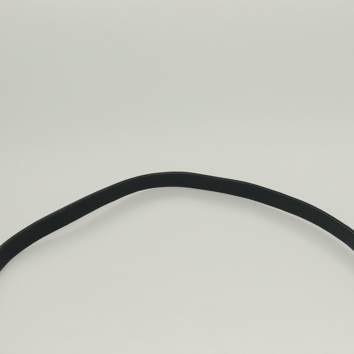 Christian Dior Trotter Canvas Shoulder Bag Navy Gold Auth ep9528