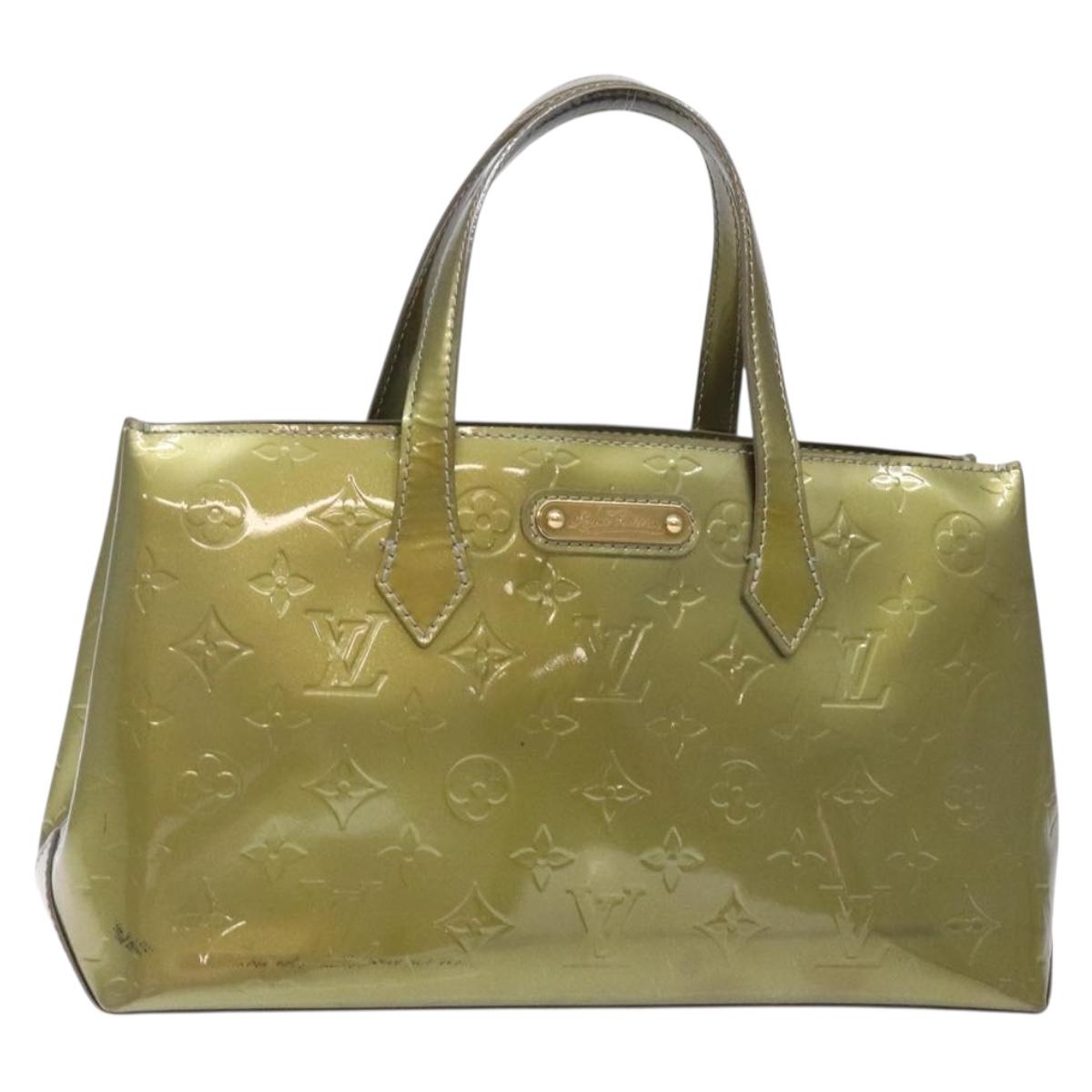 LOUIS VUITTON Monogram Vernis Wilshire PM Bag Gris Art Deco M91627 Auth ep9622