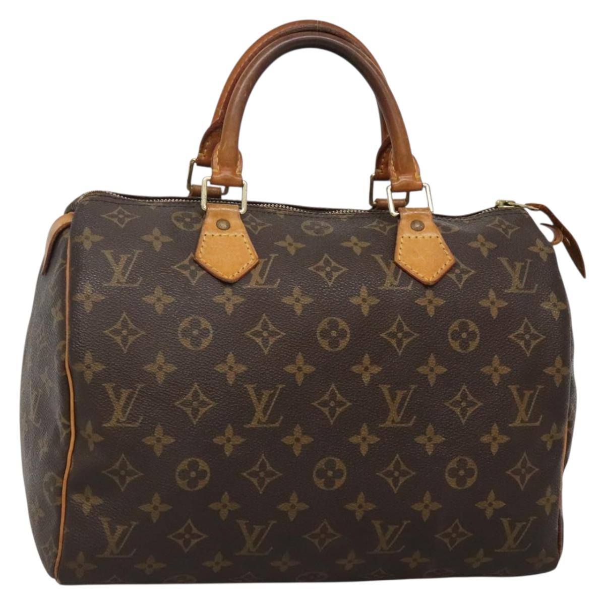 LOUIS VUITTON Monogram Speedy 30 Hand Bag M41526 LV Auth ep9627