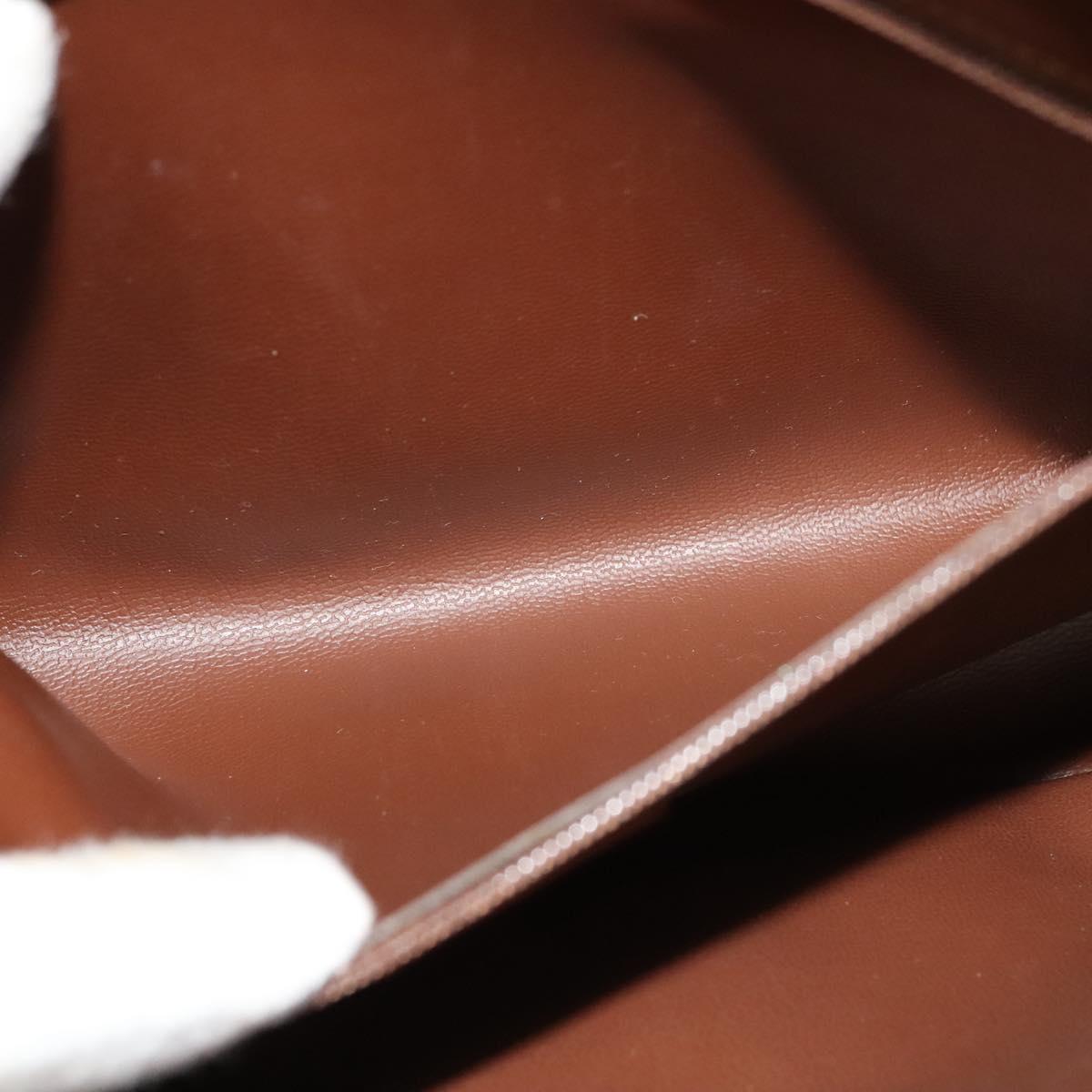 Burberrys Nova Check Clutch Bag PVC Beige Gold Auth ep9636