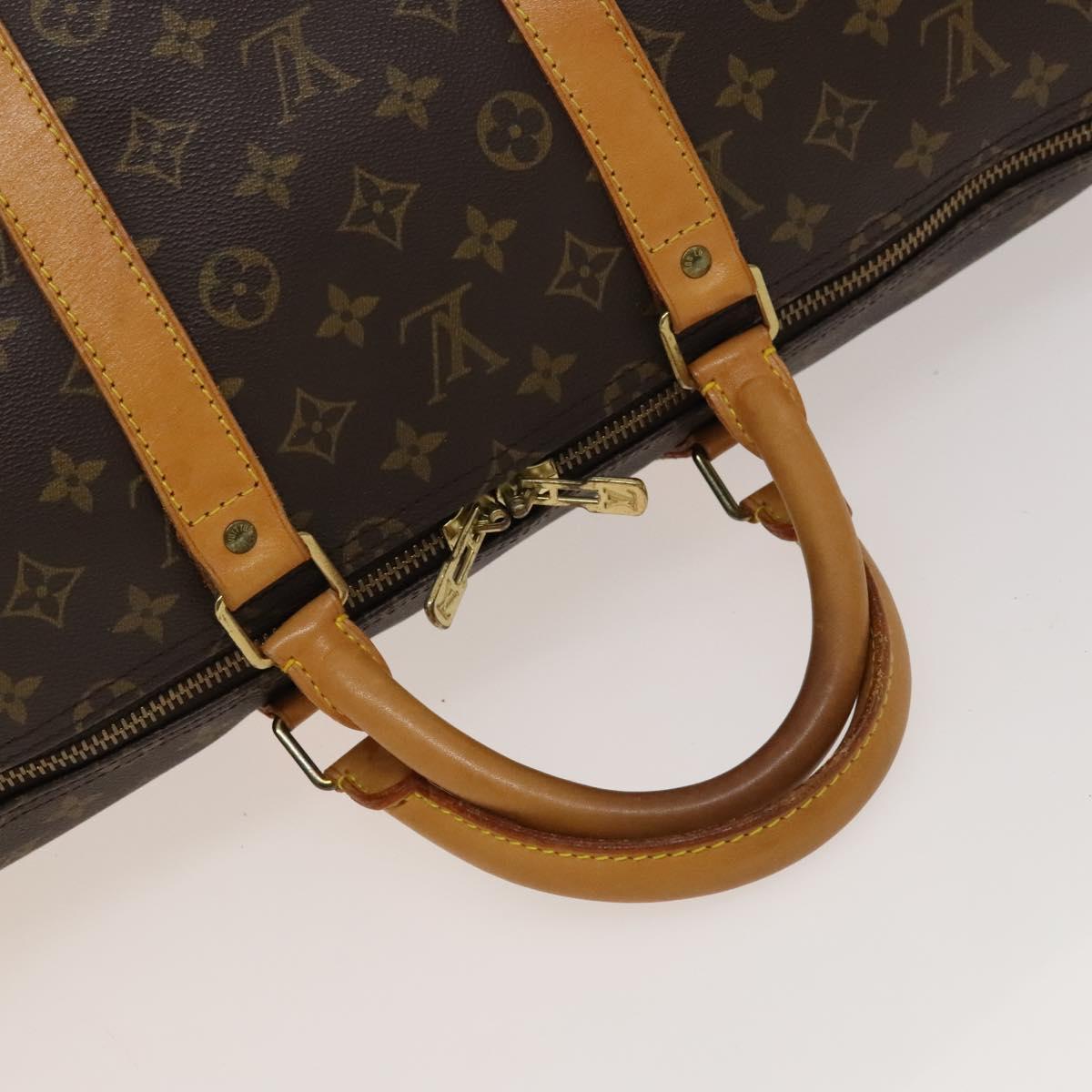 LOUIS VUITTON Monogram Keepall 55 Boston Bag M41424 LV Auth ep9657
