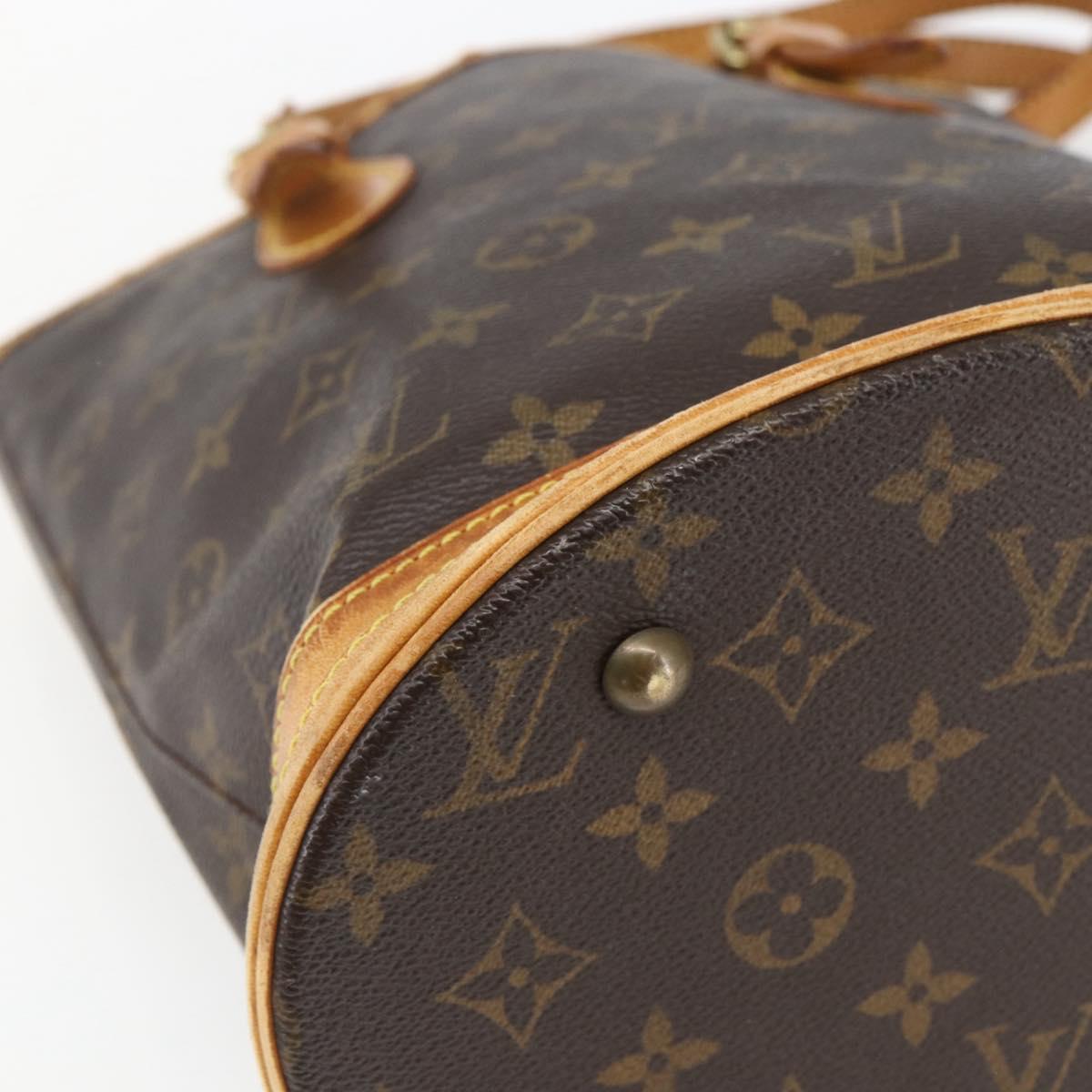 LOUIS VUITTON Monogram Bucket PM Shoulder Bag M42238 LV Auth ep9673