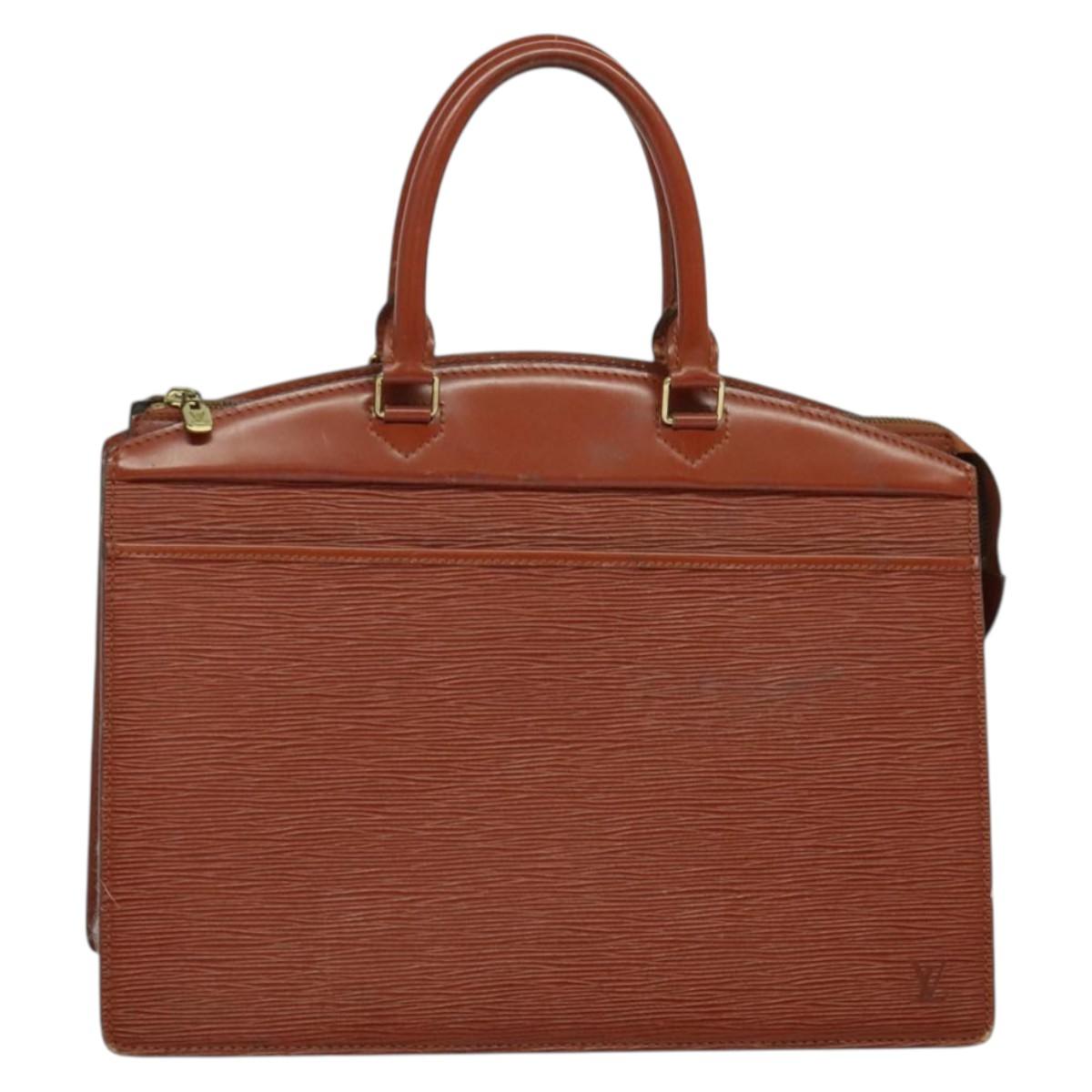 LOUIS VUITTON Epi Riviera Hand Bag Brown M48183 LV Auth ep9737