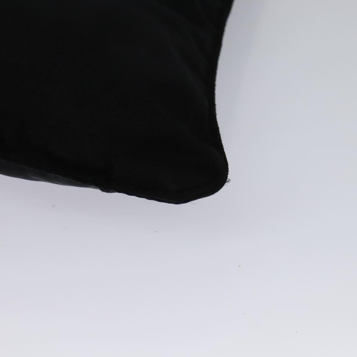 PRADA Shoulder Bag Nylon Black Silver Auth ep9765