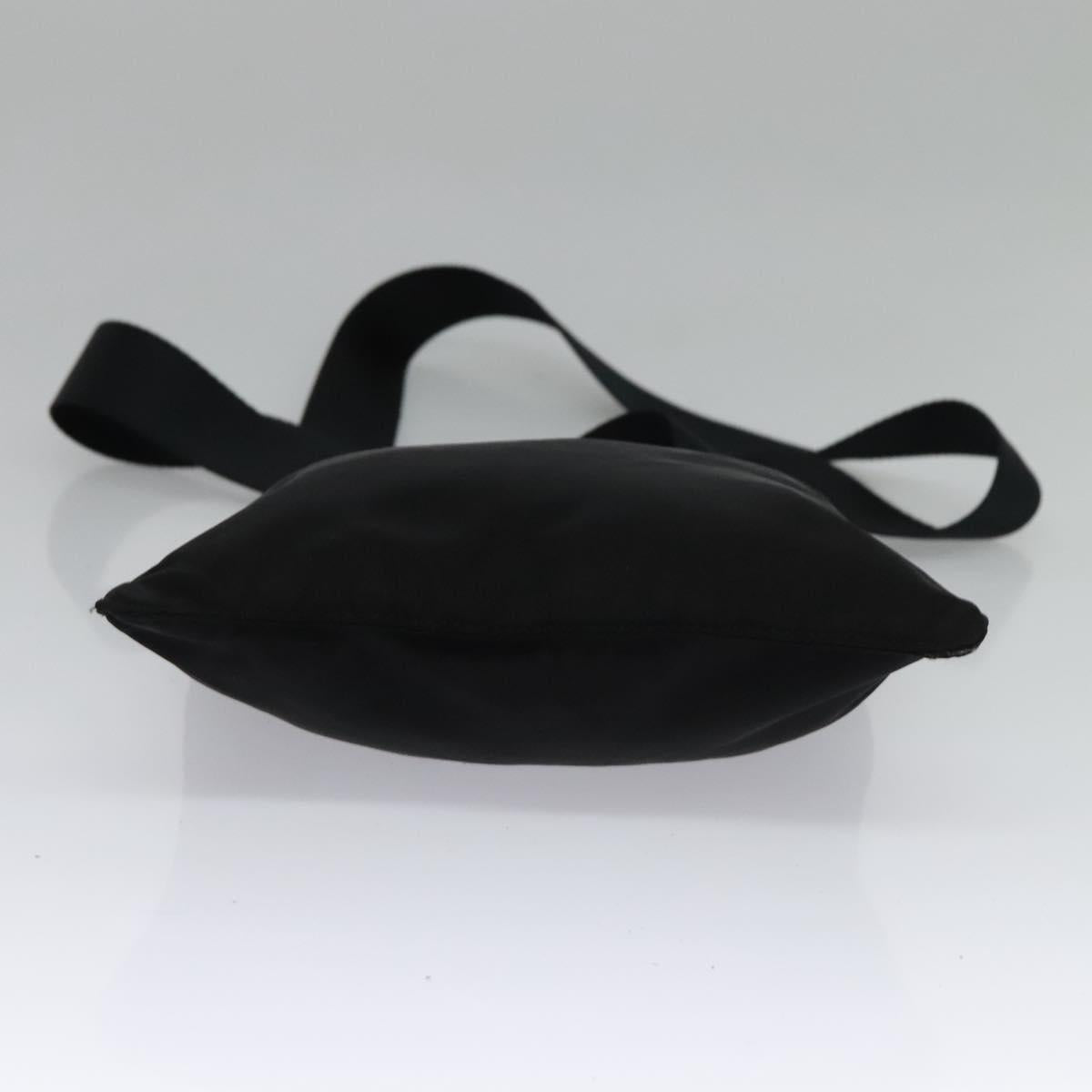 PRADA Shoulder Bag Nylon Black Silver Auth ep9765