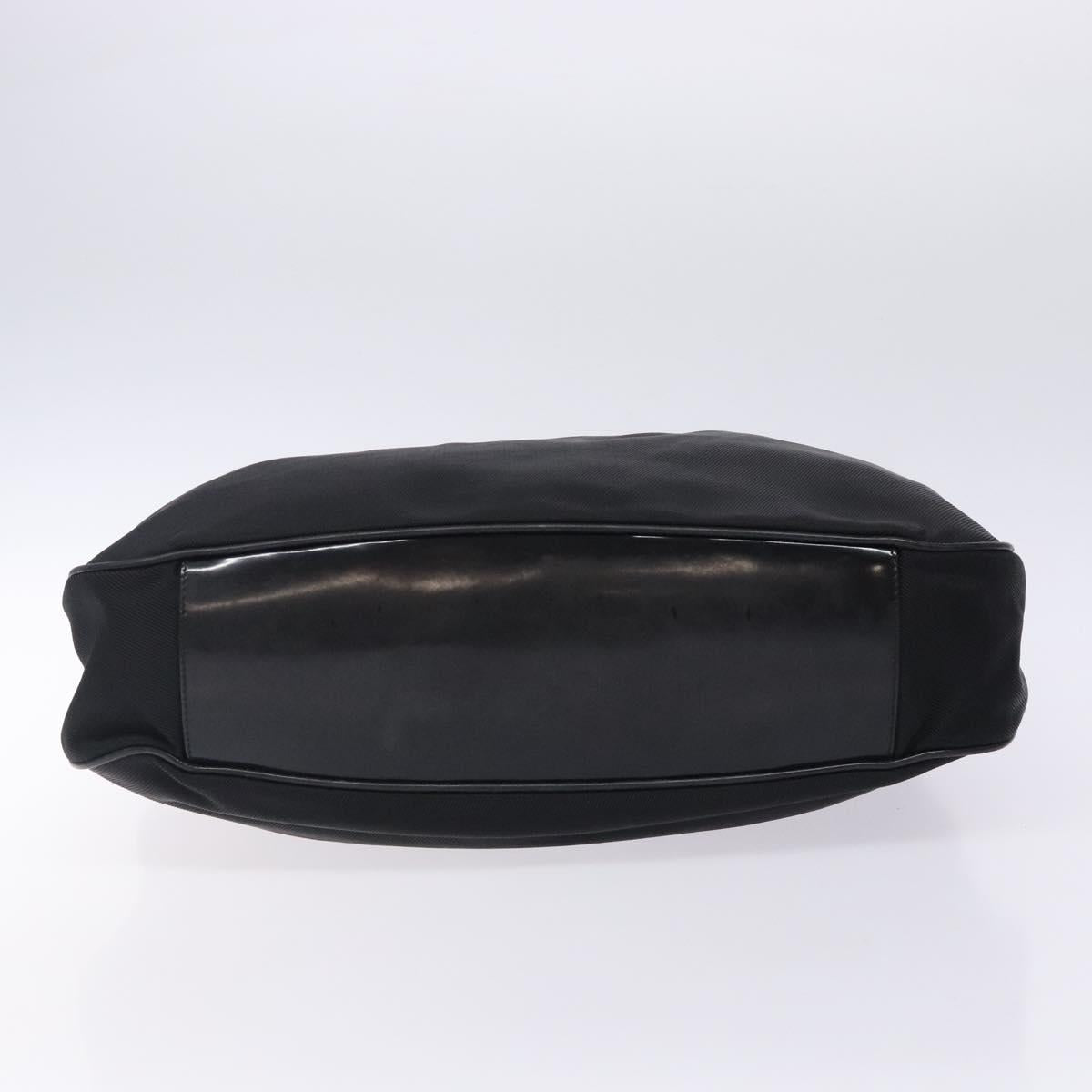 GUCCI Bamboo Hand Bag Nylon Black Silver 001 2123 1577 Auth ep9772