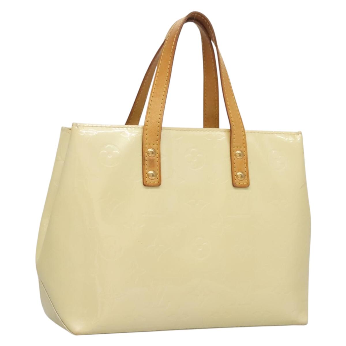 LOUIS VUITTON Monogram Vernis Reade PM Hand Bag Perle M91336 LV Auth ep9775
