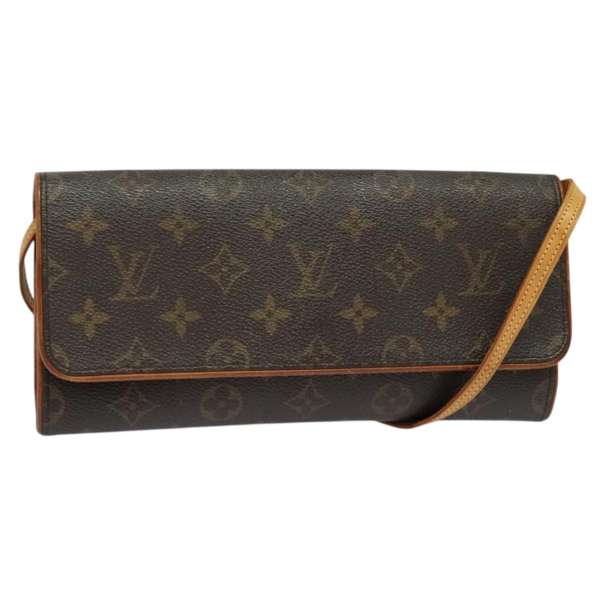 LOUIS VUITTON Monogram Pochette Twin GM Shoulder Bag M51852 LV Auth ep9795