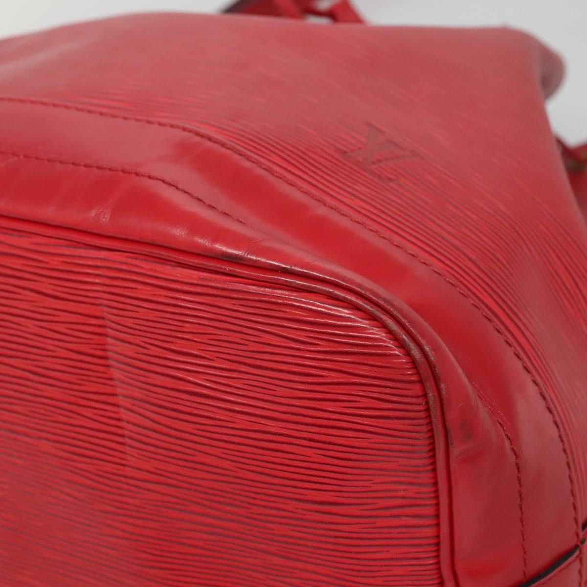 LOUIS VUITTON Epi Noe Shoulder Bag Red M44007 LV Auth ep9815