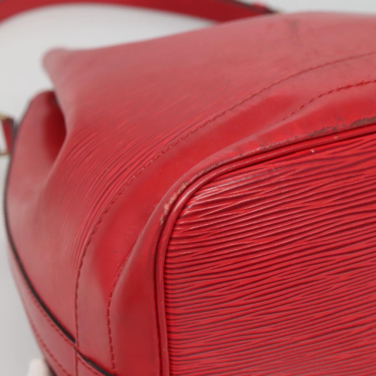 LOUIS VUITTON Epi Noe Shoulder Bag Red M44007 LV Auth ep9815