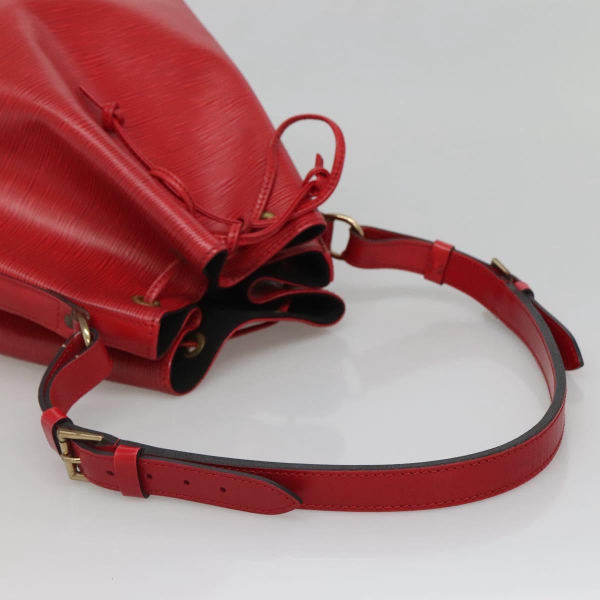 LOUIS VUITTON Epi Noe Shoulder Bag Red M44007 LV Auth ep9815