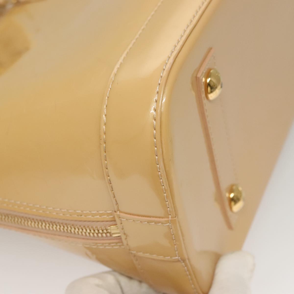 LOUIS VUITTON Vernis Alma PM Hand Bag 2way Rose flow lantern M90170 Auth ep9845