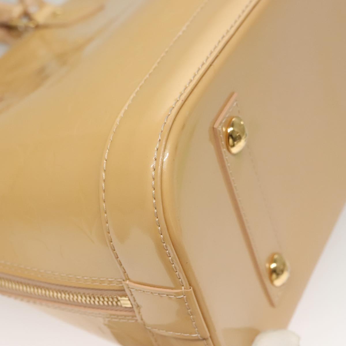 LOUIS VUITTON Vernis Alma PM Hand Bag 2way Rose flow lantern M90170 Auth ep9845