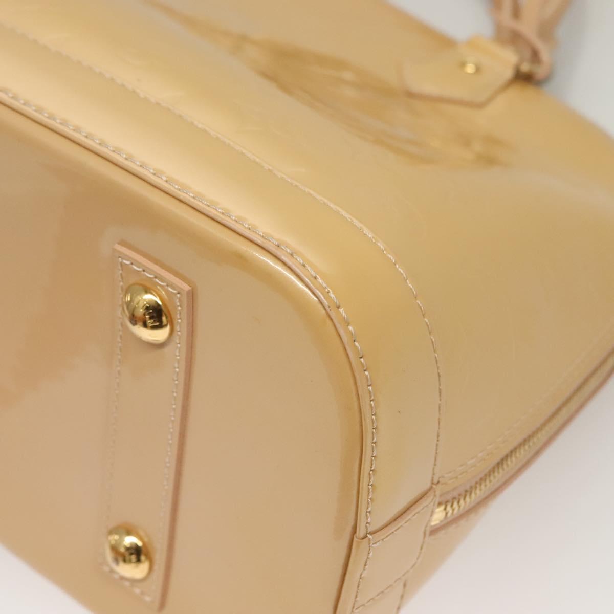 LOUIS VUITTON Vernis Alma PM Hand Bag 2way Rose flow lantern M90170 Auth ep9845