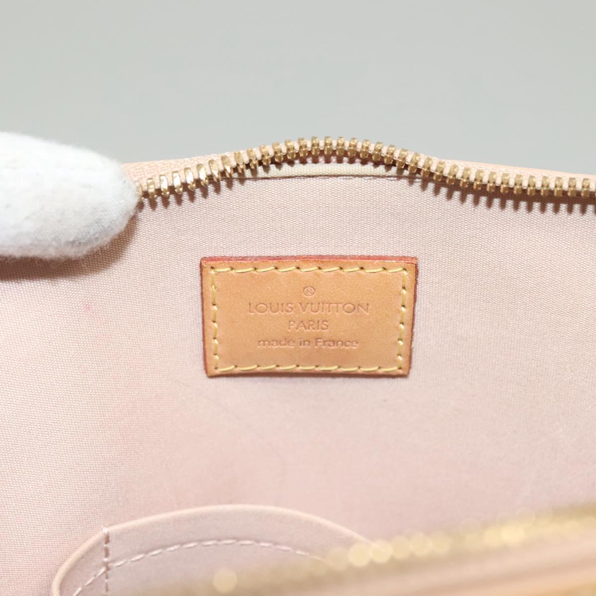 LOUIS VUITTON Vernis Alma PM Hand Bag 2way Rose flow lantern M90170 Auth ep9845