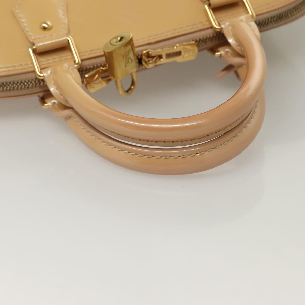 LOUIS VUITTON Vernis Alma PM Hand Bag 2way Rose flow lantern M90170 Auth ep9845