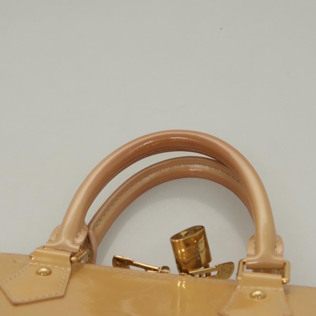 LOUIS VUITTON Vernis Alma PM Hand Bag 2way Rose flow lantern M90170 Auth ep9845