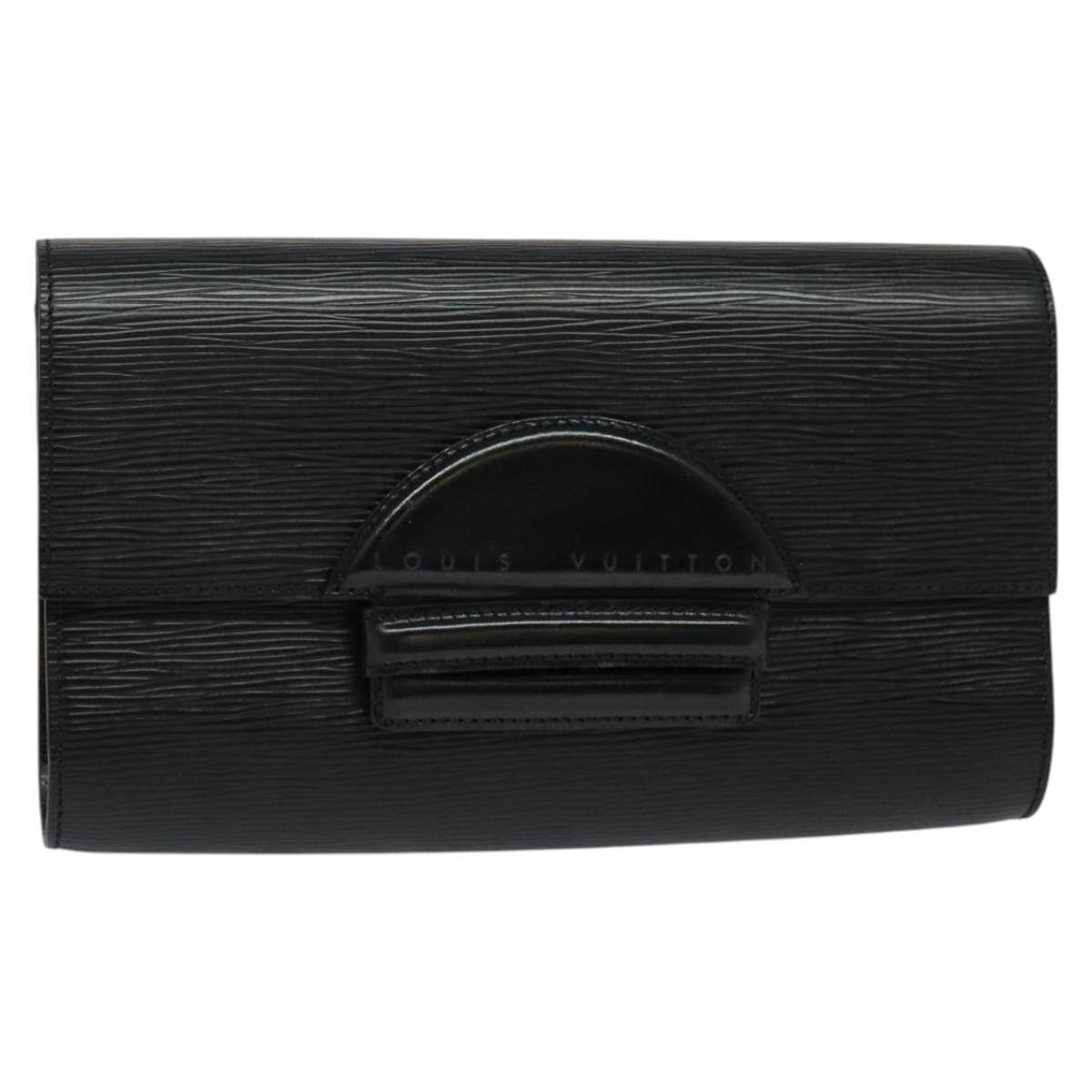 LOUIS VUITTON Epi Chaillot Clutch Bag Black M52542 LV Auth ep9847