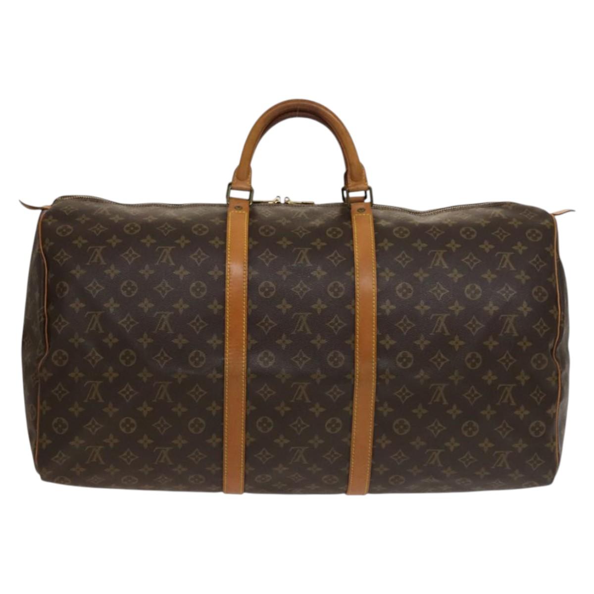 LOUIS VUITTON Monogram Keepall 60 Boston Bag M41422 LV Auth ep9860