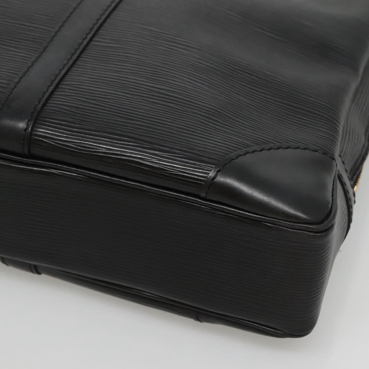 LOUIS VUITTON Epi Porte Documents Voyage Business Bag Black M54472 Auth ep9874
